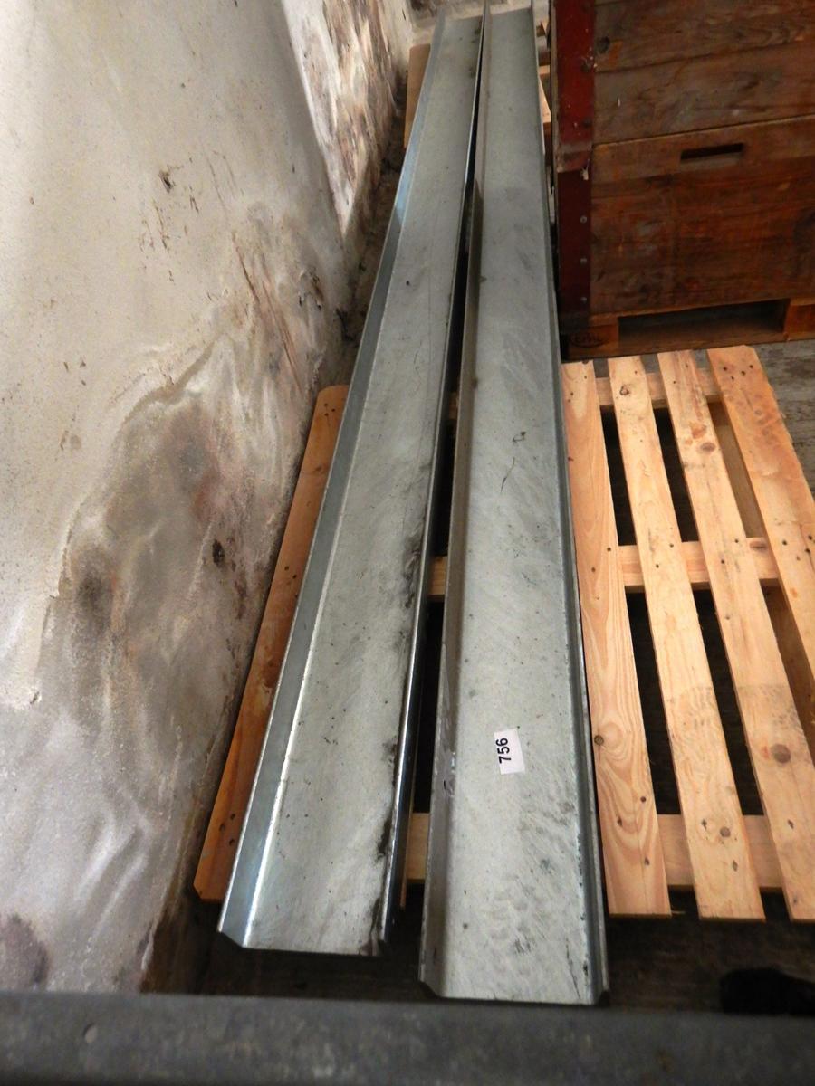 2 Stück verzinkte Stahlträger je ca. 420x21x8 cm